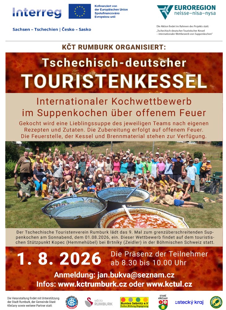 Plakat tschechisch- deutscher Touristenkessel